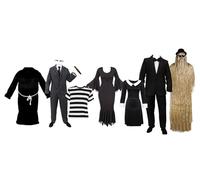 LOVETRENDS Mens Halloween Costume - Medium - Black Robe, White Bald Cap and Facepaint - Mens Trick or Treat Halloween Fancy Dress Costume