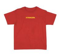 LOVETRENDS The Weekend T-Shirt Red - Stargirl Print Concert Merch Top | soft cotton tee, yellow statement print, classic fit, festival, S-XXXL