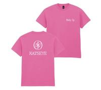 LOVETRENDS Womens Pink Graphic Tee, Double Sided Front & Back Print, Cotton | double sided print, pink cotton tee, round neck, short sleeve, regular fit, gig night top