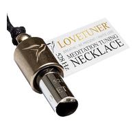 LOVETUNER Conscious Breathing and Meditation Necklace | Love Frequency Solfeggio 528Hz | Whistle Necklace for Stress Relief | Promotes Calm Through Soundhealing and Breathwork, 78 cm, Metal, Not a