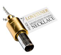 LOVETUNER Mindful Breathing Meditation Necklace | Love Frequency Solfeggio 528Hz | Stress Relief Whistle Necklace | Promotes Calm Through Soundhealing and Breathwork, 40.64 cm, Metal, No Gemstone