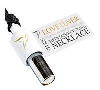 LOVETUNER Necklace for Breathwork and Meditation | 528 Hz Solfeggio-Love Frequency | Soothing Breath Necklace | Promotes Peace through Soundhealing and Breathwork, 16 inches, Metal, No Gemstone