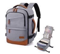 LOVEVOOK Cabin Bags 40x20x25 for Ryanair, Travel Backpack with 3 Front Pockets, Hand Luggage Bag with Dry and Wet Separation, Small Under Seat Carry-on Bag Rucksack for Travelling Airplanes Flight