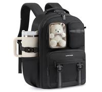 LOVEVOOK Cute School Backpack for Girls Ages 10-18, Bookbag with Plush Bear & Clear Display Pocket, Fits 17.3 Inch Laptop & 40oz Tumbler, Back to School Backpack for Elementary & Middle School