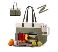 LOVEVOOK Elegance Women's Large Handbag with Insulated Cooling Compartment, Work Bag, 15.6 Inch Laptop Bag with Many Compartments, Teacher Bag, Briefcase, Lunch Bag for Shopper, University, School