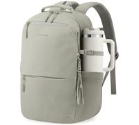 LOVEVOOK Laptop Backpack for Women Men with Giant Tumbler Holder - 15.6Inch Work Computer Travel Backpack with Laptop Compartment, Water Resistant, Cute Commuter College Teacher Nurse Purse Bag, Green