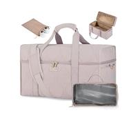 LOVEVOOK Travel Bags for Women, Weekend Overnight Maternity Duffel Gym Large Opening Hospital Holdall Carry On Flight Bag Womens, Cabin Hand Luggage with Shoe Pocket