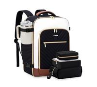 LOVEVOOK Travel Cabin Backpack Womens Extra Large Hand Luggage Rucksack Bag for Plane 50L Weekend Overnight Carry On Bag Waterproof 18 inch Laptop Backpack Ladies Maternity Hospital Bags