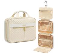LOVEVOOK Women's Toiletry Bag, beige, L (28 x 22 x 6,6cm), Toiletry bag
