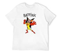 LoveVow Batfink Retro Vintage Cartoon 70'S Throwback Nostalgia T Shirt T-Shirt White XL