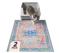 Lovewag Cat Litter Mat, Litter Box Mat, Marmalade Sunshine, 16x24, 2 Pack | Washable litter mat cover, kitty litter mat & cat mat for litter box, litter trapping mat, prevents tracking, multi-cat
