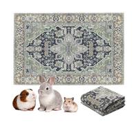 LOVEWAG Reusable 2-Pack Small Animal Pet Bedding Mats - 28" x 41" Inch Hamster Bedding - Machine Washable Guinea Pig Cage Liners - Waterproof Pee Pad for Guinea Pigs,Rabbits & Ferrets (Sage Forest)