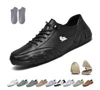 LOVEWLVN lpaca Barefoot Shoes - Ergonomic & Waterproof Barefoot Shoes For Pain Relief Outdoor Lightweight Comfy Breathable Non-Slip Walking Hiking Unisex Orthopedic Beck Sneakers(Black,11 UK)
