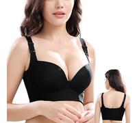 LOVEWLVNCL Taikay - Push-Up Bra, Taikay Bra, Plus Size Women Sculpting Uplift Bra Deep Cup Supportive Bra Hides Back and Side Fat Bra (Color : Black, Size : 42/95CDE)
