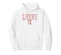 Lovey Hearts Bow Romantic Affection Design Pullover Hoodie