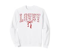 Lovey Hearts Bow Romantic Affection Design Sweatshirt