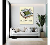 Loveyourlocation Fratton Park Art Print by Dave Thompson -size A2 (42 x 59.4)