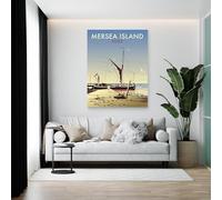 Loveyourlocation Mersea Island Art Print by Dave Thompson -size A4 (21 x 29.7)