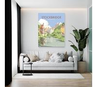 Loveyourlocation Stockbridge, On The Water Of Leith Art Print by Dave Thompson -size A4 (21 x 29.7)
