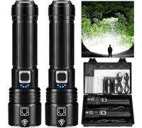 LÓVFEIFAN Rechargeable LED Flashlight High Lumens, 80000 Lumens Bright Powerful Flashlight, 5 Modes, IPX6 Waterproof Handheld Flash Light for Camping Hiking