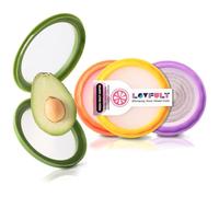 Lovfult Onion Storage and Avocado Saver - 4-Piece Set Silicone Fruit Storage Box, Multifunctional and Perfect for Lemons, Cheese, Tomatoes, Potatoes, Garlic