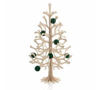 LOVI Baubles Dark Green - 3.5 cm - Set of 7