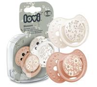 LOVI Blossom Ivory Pacifier calming silicone, dynamic 18m+, 2pcs.