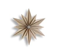 Lovi Decor Star Natural Wood - 15 cm - Wooden Hanging Decoration
