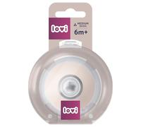 LOVI Mammafeel 1 Piece Dynamic Breastfeeding Dummy - 100% Silicone - Innovative Technology, So Close to Mom's Breast, BPA Free (6m+)