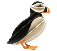 Lovi Puffin 10 cm Black Mix - 3D Wooden Figure to Assemble Yourself