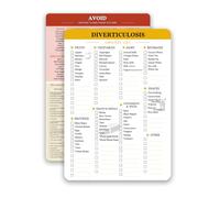 lovielf Reusable Diverticulosis Food Grocery & Shopping List Guide, Diverticulosis Diet Food Chart Meal Plan, High Fiber Foods，Digestive & Gut Health friendly, Double Sided Erasable material