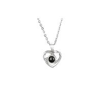 Lovii Women's Love Message Heart Projection Necklace Lovii Multicolor One Size