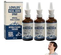 LOVILDS lodine Nasal Spray, Nasal Iodine Spray Cleanses & Refreshes Your Nasal Passages (3)