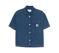 Lovilia Short Sleeve Denim Shirt, male, Carhartt Wip, Denim Shirts, Blue, M, Shirts M