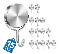 LOVIMAG Cruise Ship Essentials, 80Lbs Swivel Magnetic Hooks Heavy Duty, School Locker Accessories, Cruise Magnetic Hooks for Cruise Cabins, Refrigerator, Hanging, Classroom, Grill, Door -15 Pack