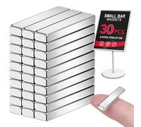 LOVIMAG Neodymium Magnets Bars, 30 Pcs Strong Rare Earth Magnet Bar, 25x5x3mm Rectangular Magnets for Fridge, Office, Science, Craft and Tool Storage