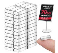 LOVIMAG Strong Neodymium Magnets Bars, 70 Pcs Small Rare Earth Bar Magnets, Rectangular Magnets for Fridge, Office, Science, Craft and Tool Storage