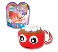 Lovin Create Your Own Squishy Coco Cup - Air Dry Clay Kit with 6 Modelling Clay Sticks, Sponge Base, 1 Modelling Tool - Play Dough Arts and Crafts for Kids Age 3 Years Plus