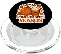 Lovin' Pumpkin Spice Season Autumn Fall Latte Lover Vintage PopSockets PopGrip for MagSafe