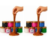 Lovin Slime Putty Pearl 210ml | Metallic Stretchy Putty for Kids and Adults | Non-Toxic Sensory Slime Toy in Pot | Squishy Fidget Therapy Toy for Stress Relief, Party Bag Fillers, and Creative Play