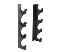 Lovind Horizontal Barbell Rack 4 Bars Holder Wall Mounted Barbell Holder Barbells Storage Rack Weight Bar Holder for Gym