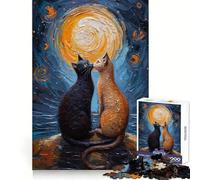 Loving Cats 1000 Piece Jigsaw Puzzles for Teenagers Jigsaw Memory Build True Detail Playful Challenge (38x52cm)