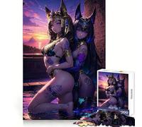 Loving Cleopatra Sisters 1000 Pieces Jigsaw Puzzles for Teenagers Strong Memory DIY Fun Joyful Challenge Xmas Idea (50x75cm)