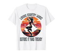 Loving Country Music Before It Was Trendy Vintage Women T-Shirt