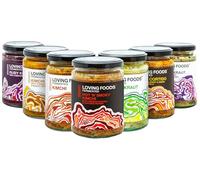Loving Foods Award-Winning *Organic & Made in the UK* Sauerkraut & Kimchi Mixed Case (475g) Raw, Unpasteurised & Bursting with Beneficial Live Bacteria (6 x Jars - Mixed Case)