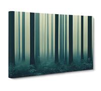 Loving Forest Canvas Print | Gallery Wrapped 30mm Frame Wall Art | 30x20 inches | Ready to Hang | Contemporary Landscape Picture | Living Room Bedroom Lounge Office
