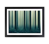 Loving Forest Framed Print | A4 Black Framed Wall Art | Ready to Hang | Modern Landscape Picture | Living Room Bedroom Lounge Office