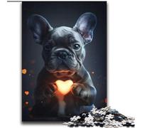 Loving French Bulldog Puzzles for Adults Teens 2000pc Puzzle, Suitable for Ages 14 And Up Family Fun It Is Ideal As A Gift for The Whole Family (70x100cm)