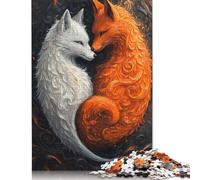 Loving Japan Foxes 500 Piece Jigsaw Puzzles for Adults | | Family Fun Jigsaws Puzzles for Adults Gifts Intellectual Games 500pcs (52x38cm)
