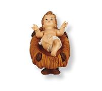 Loving Jesus Baby Jesus and Manger Set Handpainted Resin Multicolored 4.5" Christmas Figurine